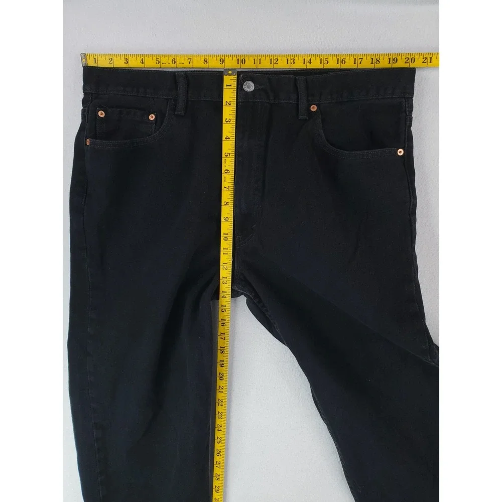 Levis Jeans Mens 40x30* Black 550 Relaxed Tapered Baggy Grunge Hip Hop Work Pant